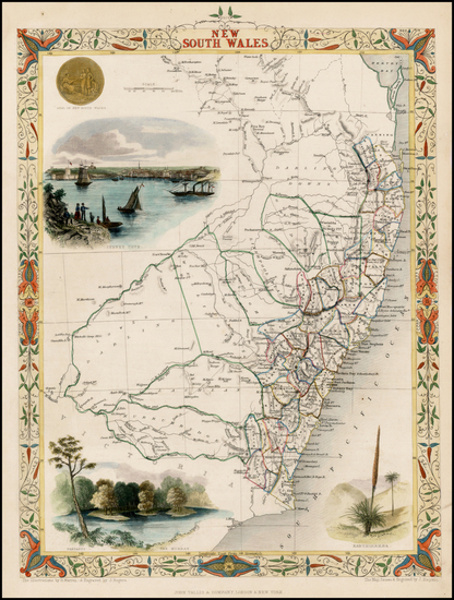 39-Australia Map By John Tallis