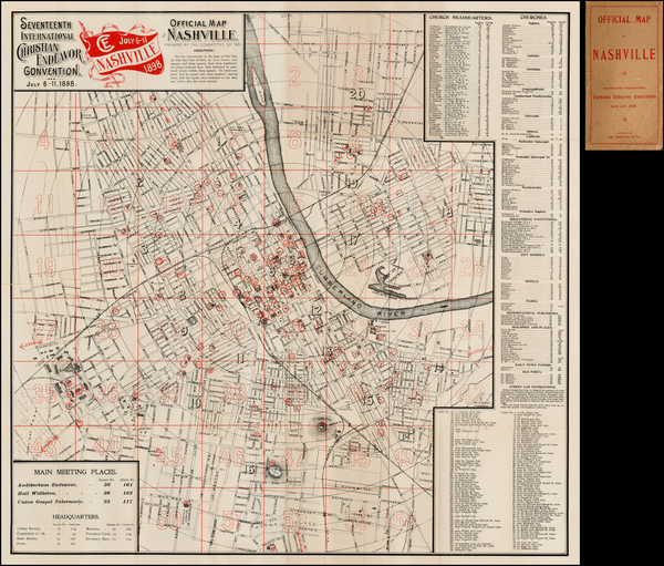 59-South Map By Christian Endeavor Convention