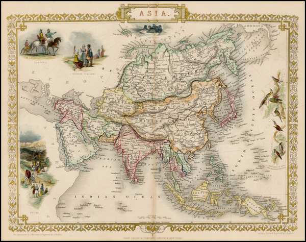 84-Asia and Asia Map By John Tallis