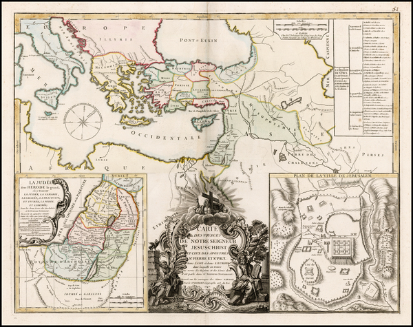 33-Turkey, Middle East, Holy Land, Turkey & Asia Minor and Balearic Islands Map By Gilles Robe