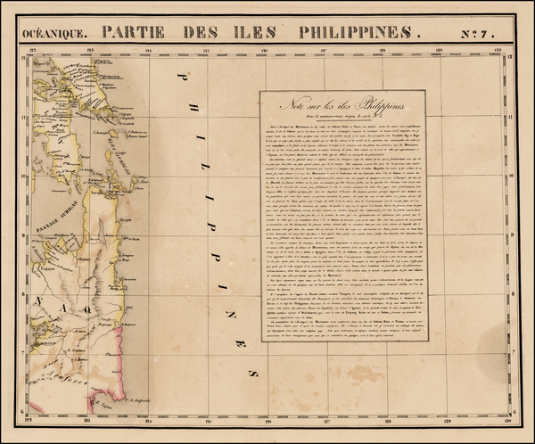 70-Philippines Map By Philippe Marie Vandermaelen