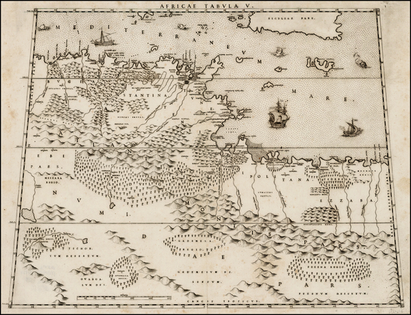 72-North Africa and Balearic Islands Map By Livio Sanuto