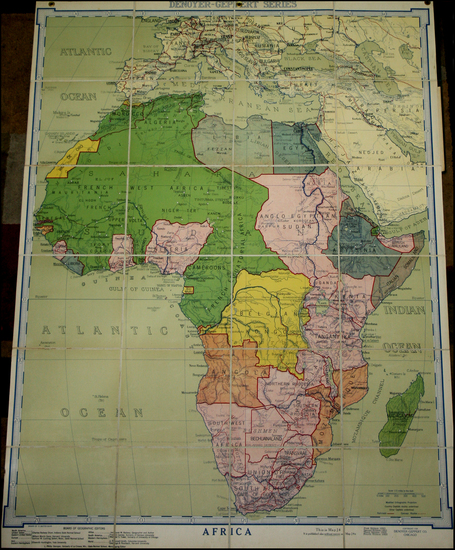 11-Africa and Africa Map By Denoyer