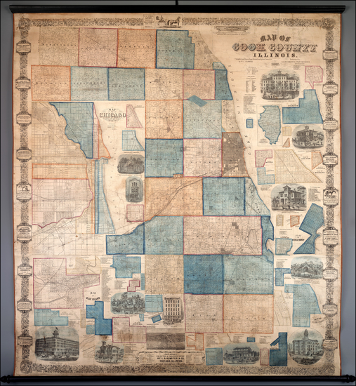 51-Midwest Map By S.H.  Burnhams  &  J. Van Vechten