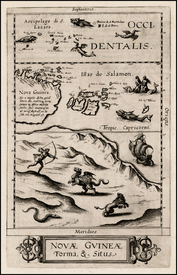 77-Southeast Asia, Australia and Oceania Map By Cornelis de Jode