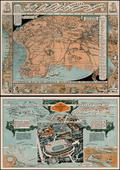 67-California Map By Mary Hall Atwood