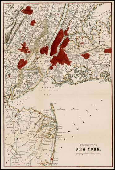 61-New York City and Mid-Atlantic Map By Anonymous