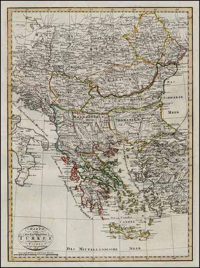 9-Hungary, Romania, Balkans, Turkey, Turkey & Asia Minor and Balearic Islands Map By Weimar G