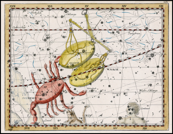 32-Celestial Maps Map By Johann Elert Bode