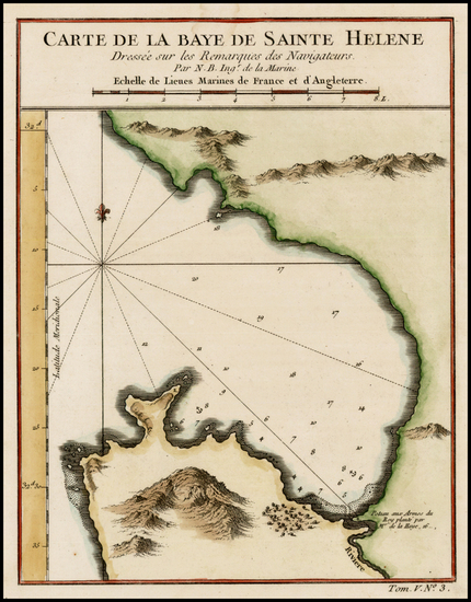 55-South Africa Map By Jacques Nicolas Bellin