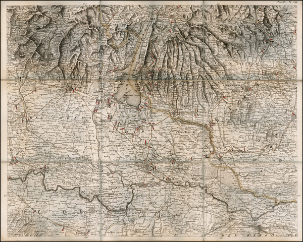 49-Italy Map By Louis Albert Guislan Bacler Dalbe