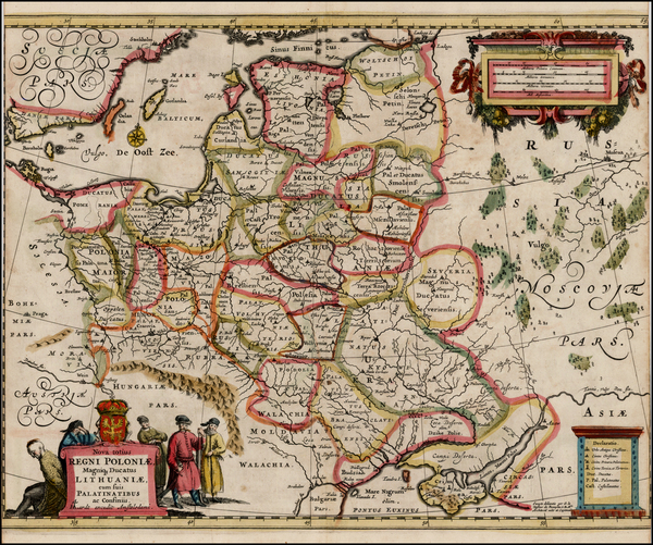 86-Poland, Ukraine and Baltic Countries Map By Hugo Allard