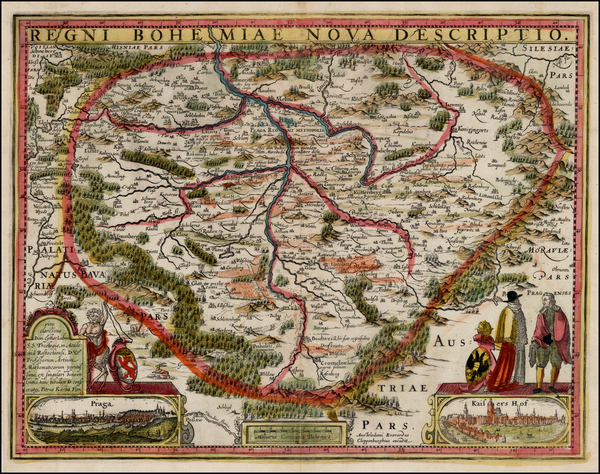 68-Czech Republic & Slovakia Map By Johannes Cloppenburg