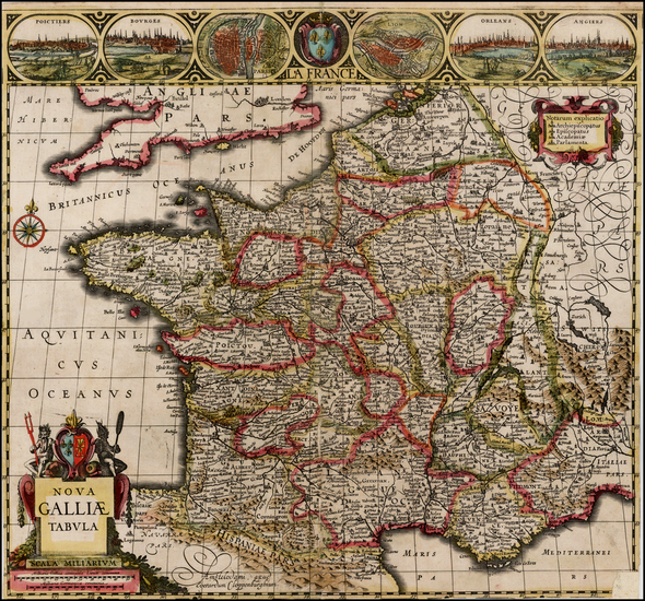 35-France Map By Johannes Cloppenburg