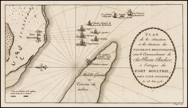 33-Southeast and South Carolina Map By Charles Picquet