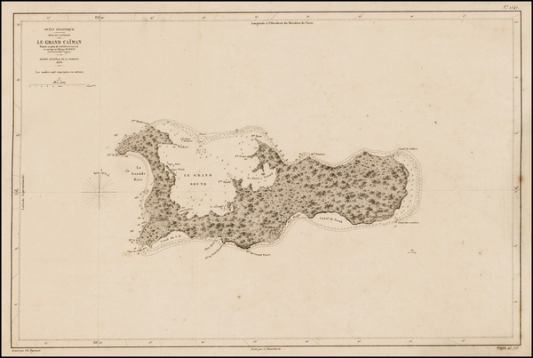 33-Caribbean Map By Depot de la Marine