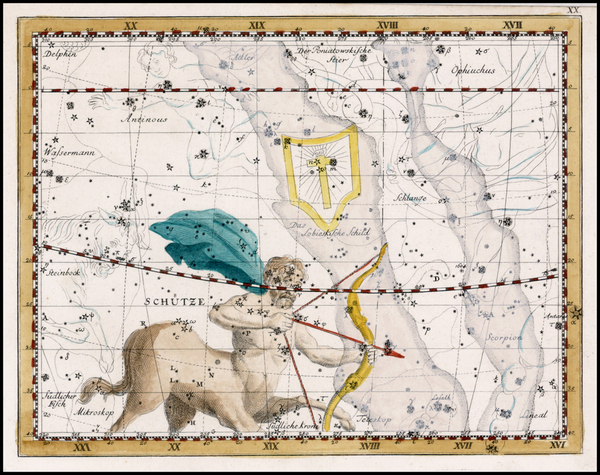 67-Celestial Maps Map By Johann Elert Bode