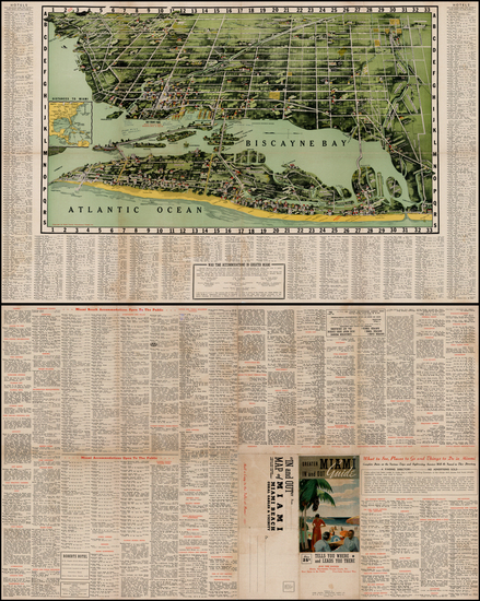 61-Florida Map By Dade County Newsdealers Supply Co.