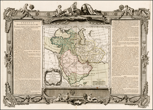 73-Middle East and Turkey & Asia Minor Map By Louis Brion de la Tour