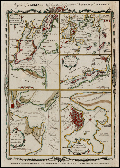 24-New England, Southeast and North America Map By Thomas Conder