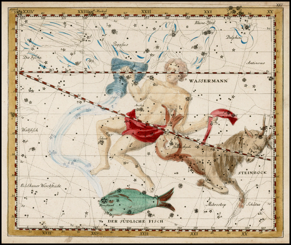 96-Celestial Maps Map By Johann Elert Bode