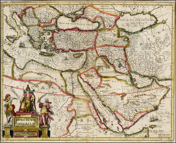 64-Turkey, Mediterranean, Middle East, Turkey & Asia Minor and Balearic Islands Map By Jan Jan