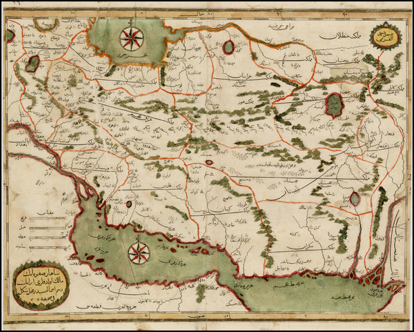 2-Central Asia & Caucasus and Middle East Map By Katip Celebi