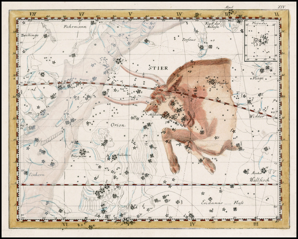 53-Celestial Maps Map By Johann Elert Bode