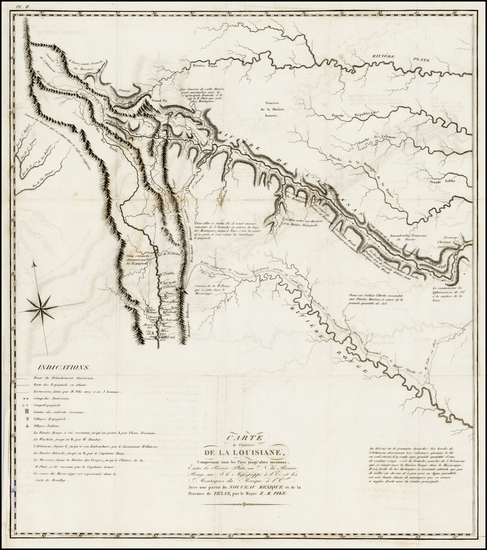 23-Texas, Southwest and Rocky Mountains Map By Zebulon Montgomery Pike