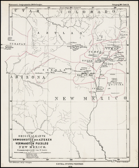 87-Southwest and Rocky Mountains Map By Augustus Herman Petermann