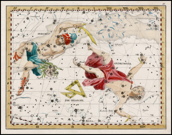 16-Celestial Maps Map By Johann Elert Bode