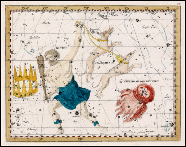 64-Celestial Maps Map By Johann Elert Bode