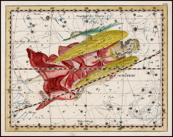 67-Celestial Maps Map By Johann Elert Bode