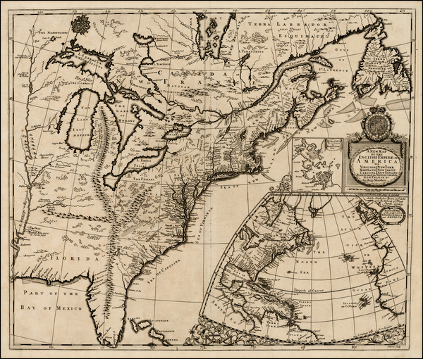 0-United States, New England, Mid-Atlantic and Southeast Map By Robert Morden  &  Christopher