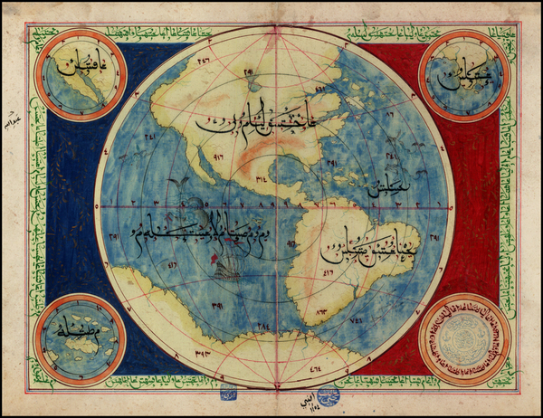 78-Western Hemisphere, North America, South America and America Map By Anonymous