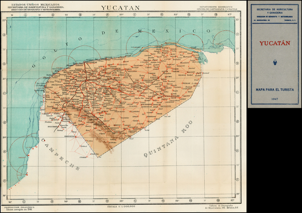 92-Mexico Map By Secretaria De Agricultura