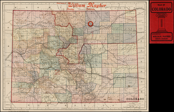 58-Colorado and Colorado Map By Kenyon Printing & Mfg Co.