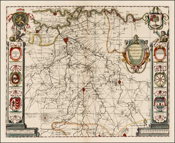 6-Netherlands Map By Willem Janszoon Blaeu