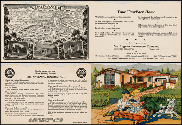 69-California Map By Los Angeles Investment Company