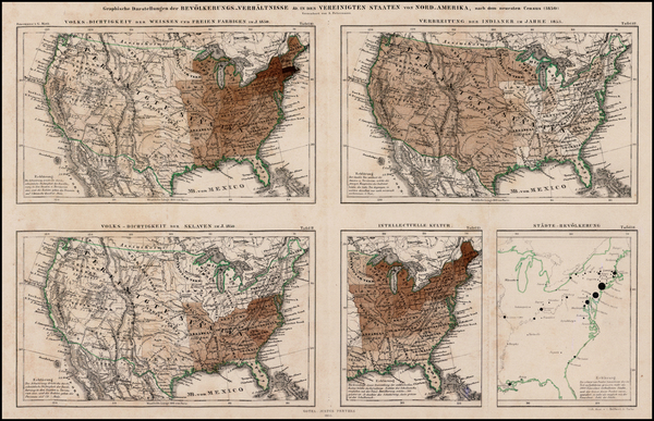 32-United States Map By Augustus Herman Petermann