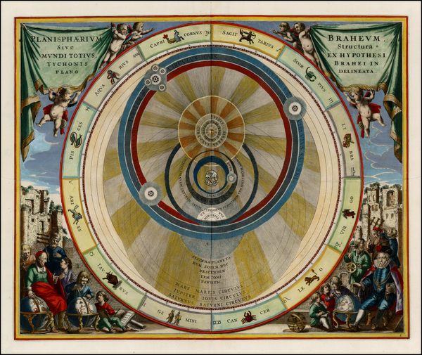 56-World, World, Celestial Maps and Curiosities Map By Andreas Cellarius