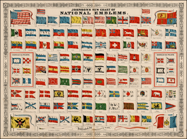 100-Curiosities Map By Alvin Jewett Johnson  &  Benjamin P Ward