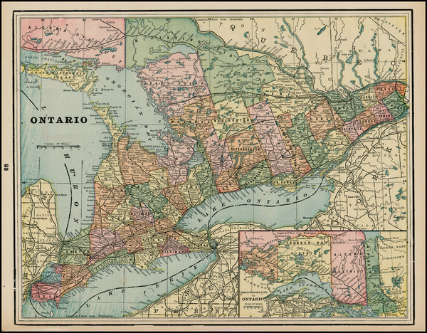 85-Canada Map By George F. Cram