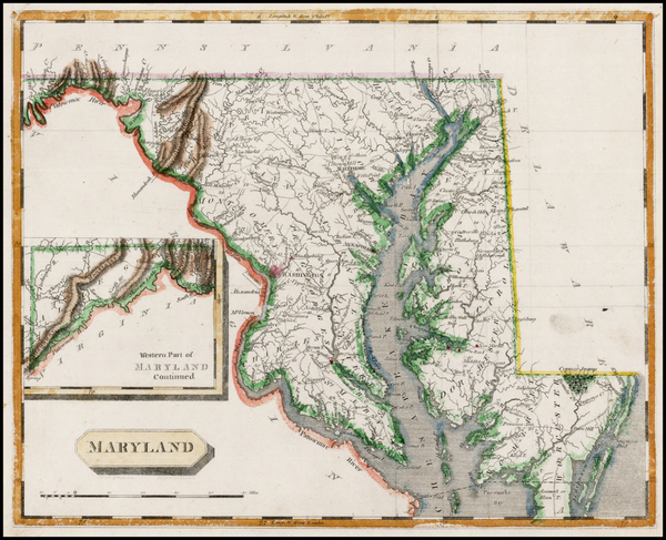 51-Mid-Atlantic Map By Aaron Arrowsmith  &  Lewis