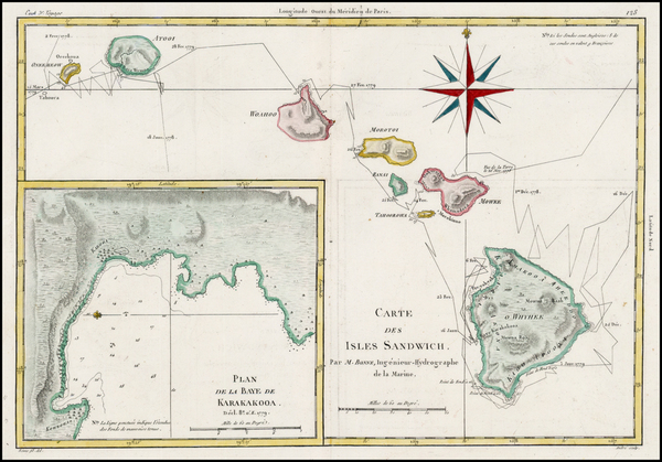 21-Hawaii and Hawaii Map By Rigobert Bonne