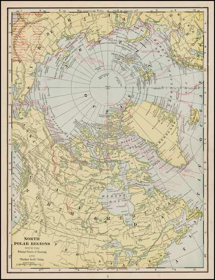 76-Polar Maps Map By George F. Cram