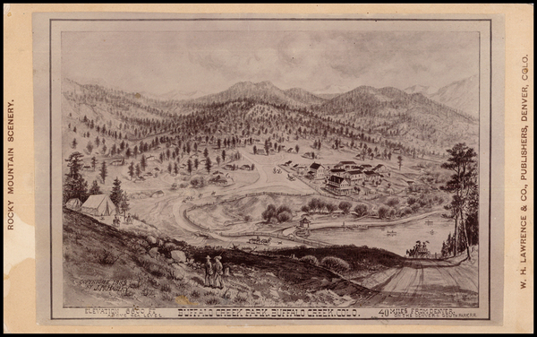 21-Rocky Mountains Map By W.H.  Lawrence & Co.