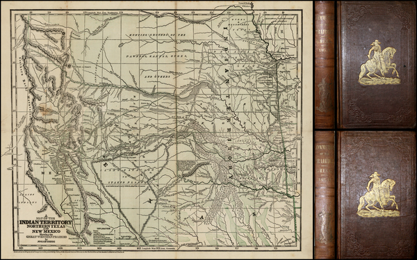 45-Texas, Plains, Southwest and Rocky Mountains Map By Josiah Gregg