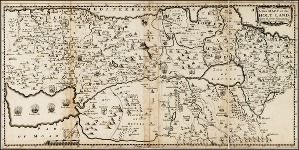 58-Holy Land Map By Charles Harper