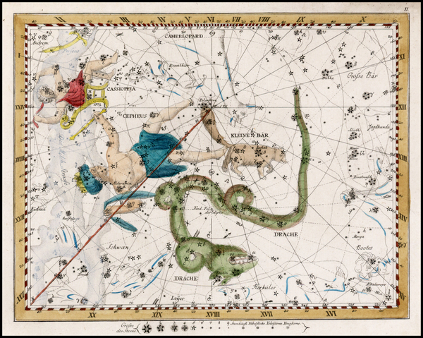 21-Celestial Maps Map By Johann Elert Bode